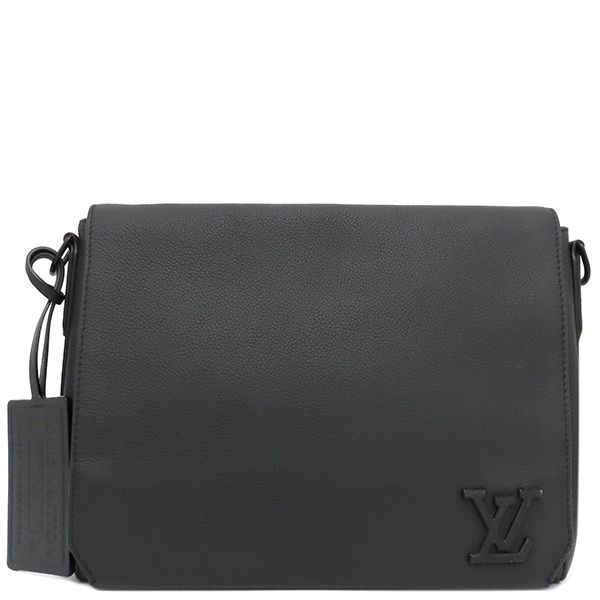 Louis Vuitton Shoulder Bag Take Off Messenger Grain Leather Noir Black Matte