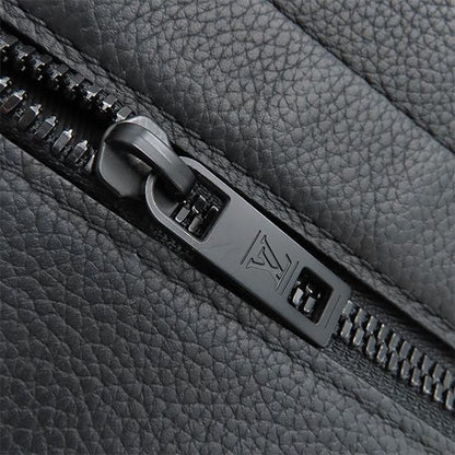 Louis Vuitton Shoulder Bag Take Off Messenger Grain Leather Noir Black Matte