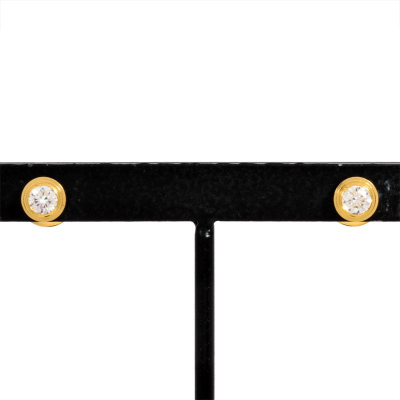 Cartier D'amour Earrings Diamond B8301405 18K Yellow Gold 14g SM Yellow Gold