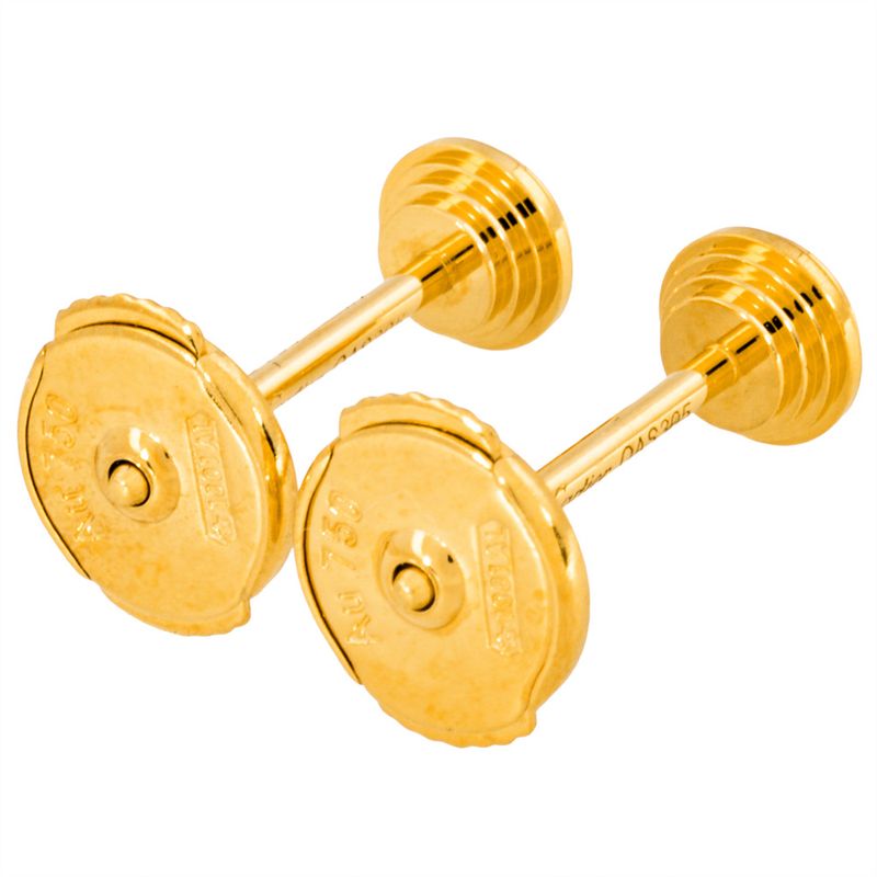 Cartier D'amour Earrings Diamond B8301405 18K Yellow Gold 14g SM Yellow Gold