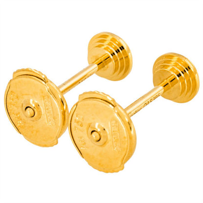 Cartier D'amour Earrings Diamond B8301405 18K Yellow Gold 14g SM Yellow Gold