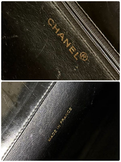 Chanel Matelasse Coco Mark Chain Tote Bag Deca Coco Handbag Patent Leather