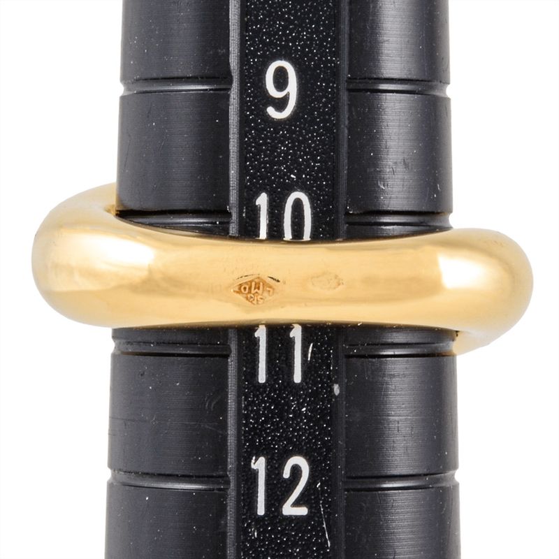 Cartier Ellipse De Ted Ring Ruby #51 18K Yellow Gold 114g Yellow Gold Ladies