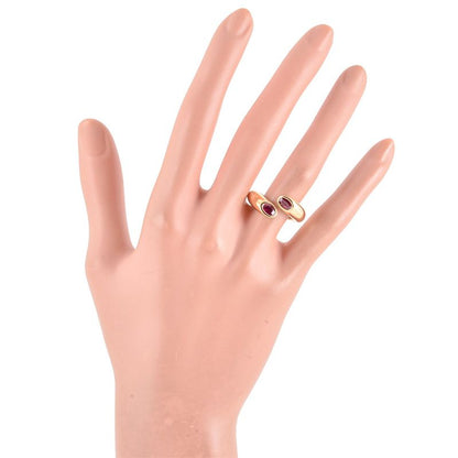 Cartier Ellipse De Ted Ring Ruby #51 18K Yellow Gold 114g Yellow Gold Ladies