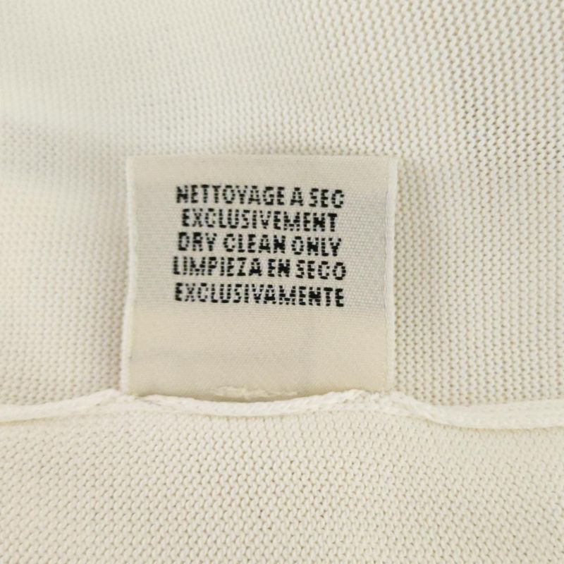Hermes Cardigan Size 36 S Women - White Long Sleeves Long Length Shell Buttons