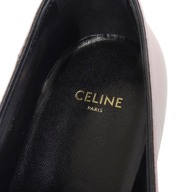 Celine Jacno Jacuno Monk Strap Leather Shoes Dress Shoes Pink 36.5 Made In