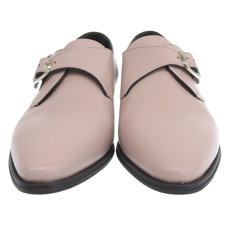 Celine Jacno Jacuno Monk Strap Leather Shoes Dress Shoes Pink 36.5 Made In