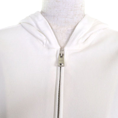 Prada 138468 R142 D8R Cotton Rubber Logo Sideline Zip-up Hoodie Sweatpants