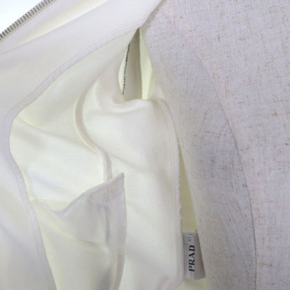 Prada 138468 R142 D8R Cotton Rubber Logo Sideline Zip-up Hoodie Sweatpants