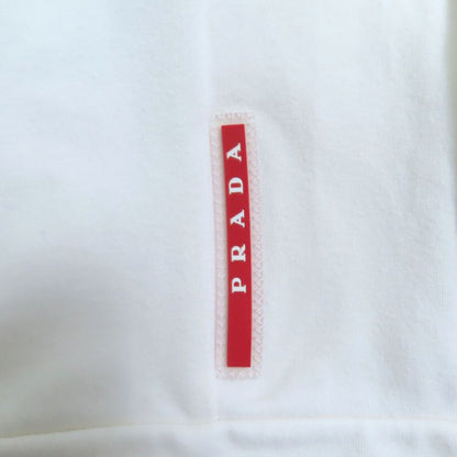 Prada 138468 R142 D8R Cotton Rubber Logo Sideline Zip-up Hoodie Sweatpants