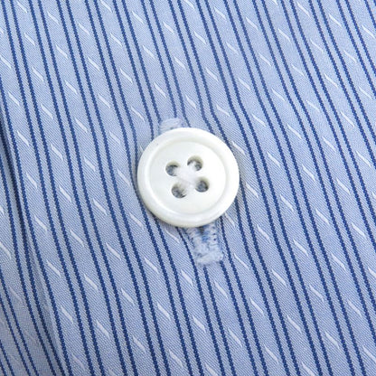 Hermes 100% Cotton Striped Pattern Sleeve Serie Buttons Long Sleeves Long