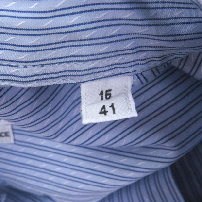 Hermes 100% Cotton Striped Pattern Sleeve Serie Buttons Long Sleeves Long