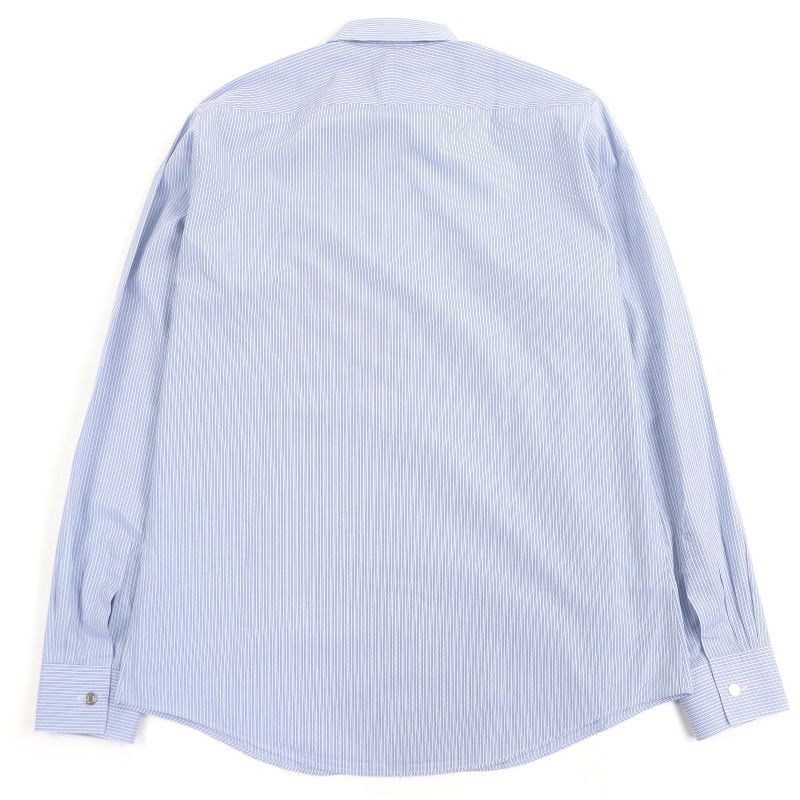 Hermes 100% Cotton Striped Pattern Sleeve Serie Buttons Long Sleeves Long