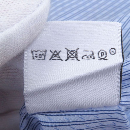 Hermes 100% Cotton Striped Pattern Sleeve Serie Buttons Long Sleeves Long