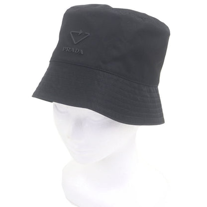 Prada 2hc137 Triangle Logo Re-nylon Recycled Polyamide Bucket Hat Black S