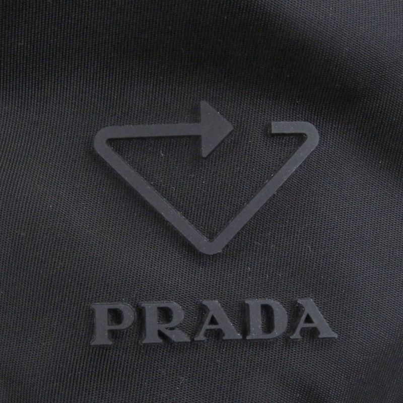 Prada 2hc137 Triangle Logo Re-nylon Recycled Polyamide Bucket Hat Black S