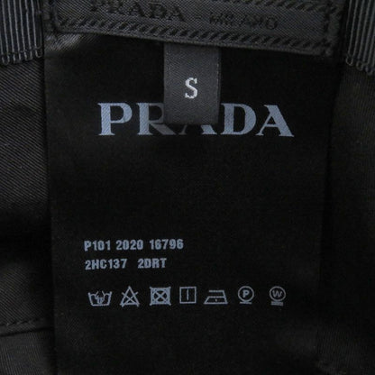 Prada 2hc137 Triangle Logo Re-nylon Recycled Polyamide Bucket Hat Black S