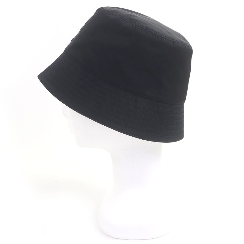 Prada 2hc137 Triangle Logo Re-nylon Recycled Polyamide Bucket Hat Black S