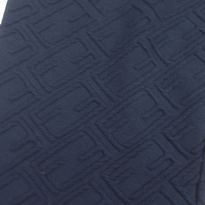 Fendi 2022 Fb0496 FF Logo Zucca Embossed Sweatpants Jogger Pants Navy 48 Made