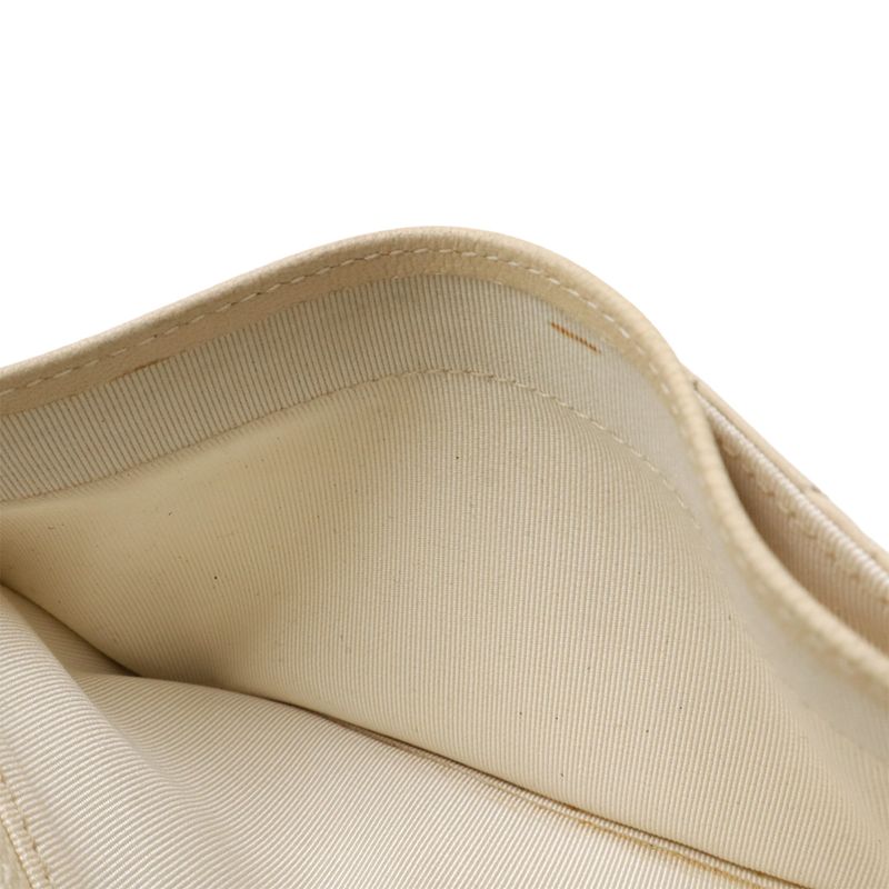 Chanel 255 Bifold Long Wallet Bifold Long Wallet Leather Ivory Silver Hardware