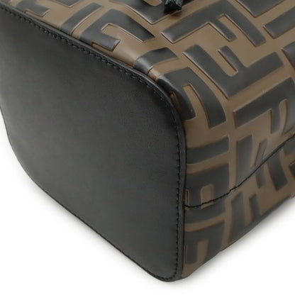 Fendi Zucca Pattern FF Motif Mont Trezor Handbag Mini Bag Drawstring Shape