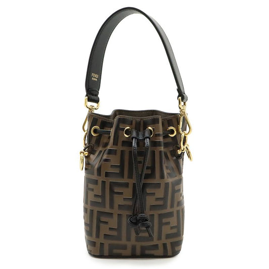Fendi Zucca Pattern FF Motif Mont Trezor Handbag Mini Bag Drawstring Shape