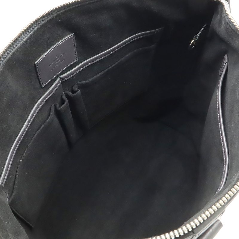 Louis Vuitton Cuir Ombre Cabas Tote Bag 2WAY Handbag Dark Grey Silver Hardware