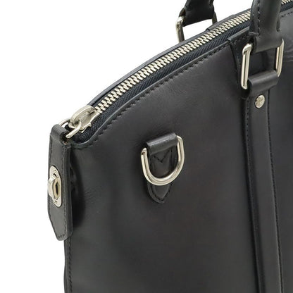 Louis Vuitton Cuir Ombre Cabas Tote Bag 2WAY Handbag Dark Grey Silver Hardware