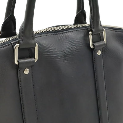 Louis Vuitton Cuir Ombre Cabas Tote Bag 2WAY Handbag Dark Grey Silver Hardware