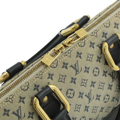 Louis Vuitton Monogram Mini Alma Long Handbag Tote Bag Horizontal Canvas Blue