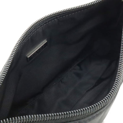 Prada Triangle Logo Accessory Pouch Handbag Mini Bag Party Bag Nylon NERO Black
