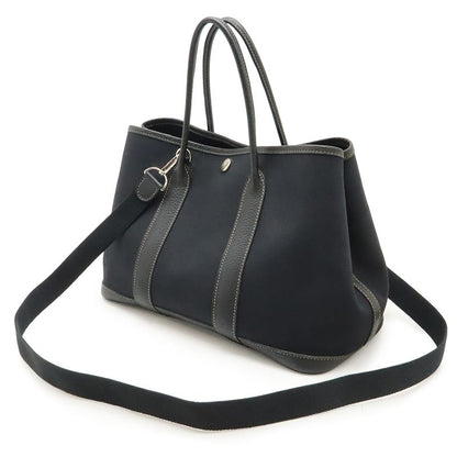 Hermes Garden Party TPM Tote Handbag 2WAY Shoulder Bag Toile Officier Canvas