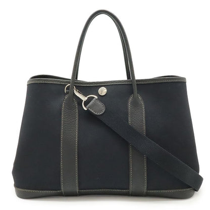 Hermes Garden Party TPM Tote Handbag 2WAY Shoulder Bag Toile Officier Canvas