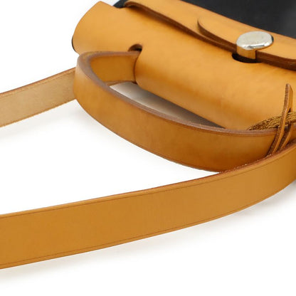 Hermes Herbag PM Handbag 2WAY Shoulder Bag Toile Ashe Toile Offiche Leather