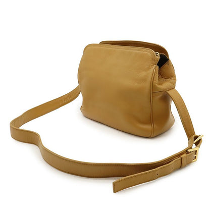 Loewe Anagram Shoulder Bag Crossbody Leather Brown Gold Hardware