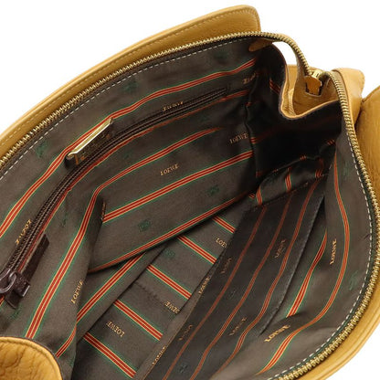 Loewe Anagram Shoulder Bag Crossbody Leather Brown Gold Hardware