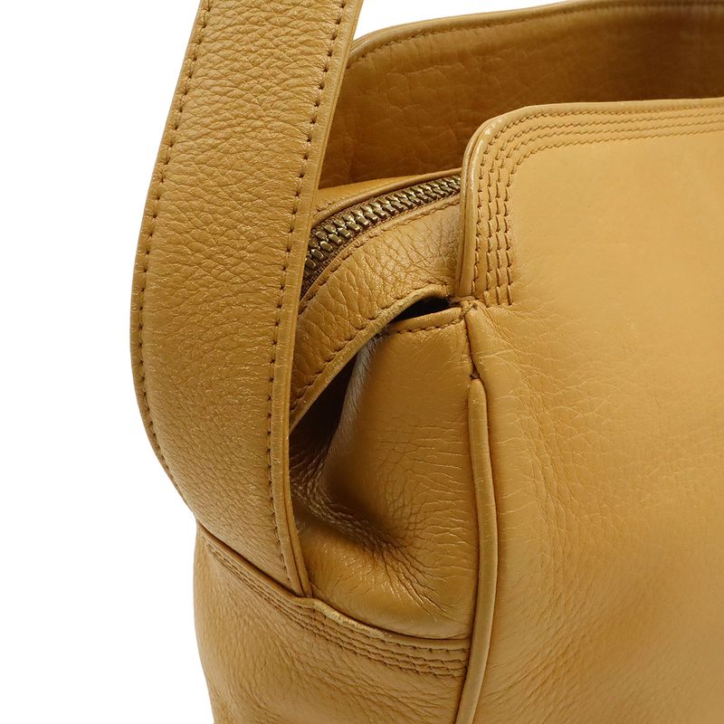 Loewe Anagram Shoulder Bag Crossbody Leather Brown Gold Hardware