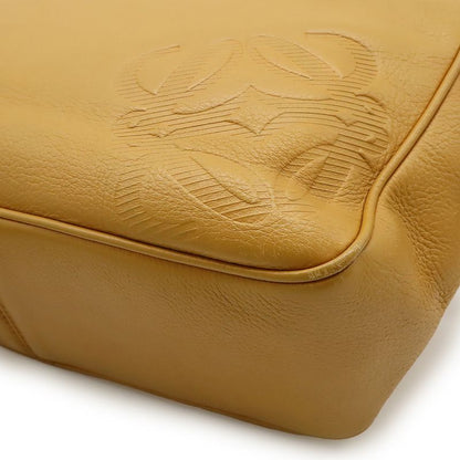 Loewe Anagram Shoulder Bag Crossbody Leather Brown Gold Hardware