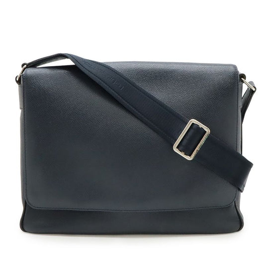 Louis Vuitton Taiga Romain MM Shoulder Bag Messenger Bag Leather Boreal Dark