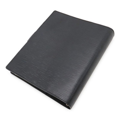 Louis Vuitton Epi Agenda GM Notebook Cabas 6-hole System Organizer Leather Noir