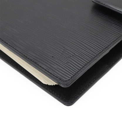 Louis Vuitton Epi Agenda GM Notebook Cabas 6-hole System Organizer Leather Noir