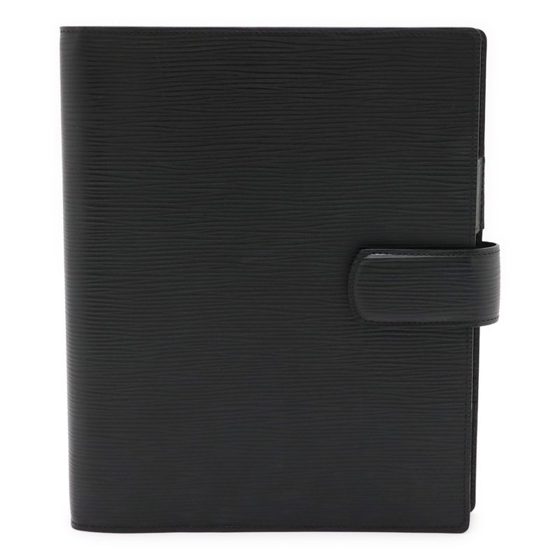 Louis Vuitton Epi Agenda GM Notebook Cabas 6-hole System Organizer Leather Noir