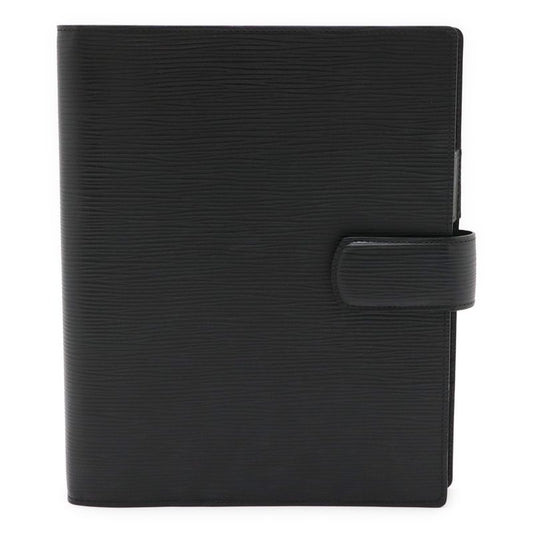 Louis Vuitton Epi Agenda GM Notebook Cabas 6-hole System Organizer Leather Noir