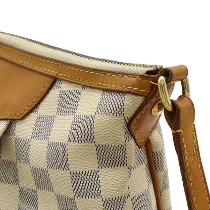 Louis Vuitton Damier Azure Siracusa PM Shoulder Bag Crossbody With Initials