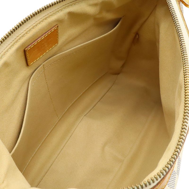 Louis Vuitton Damier Azure Siracusa PM Shoulder Bag Crossbody With Initials