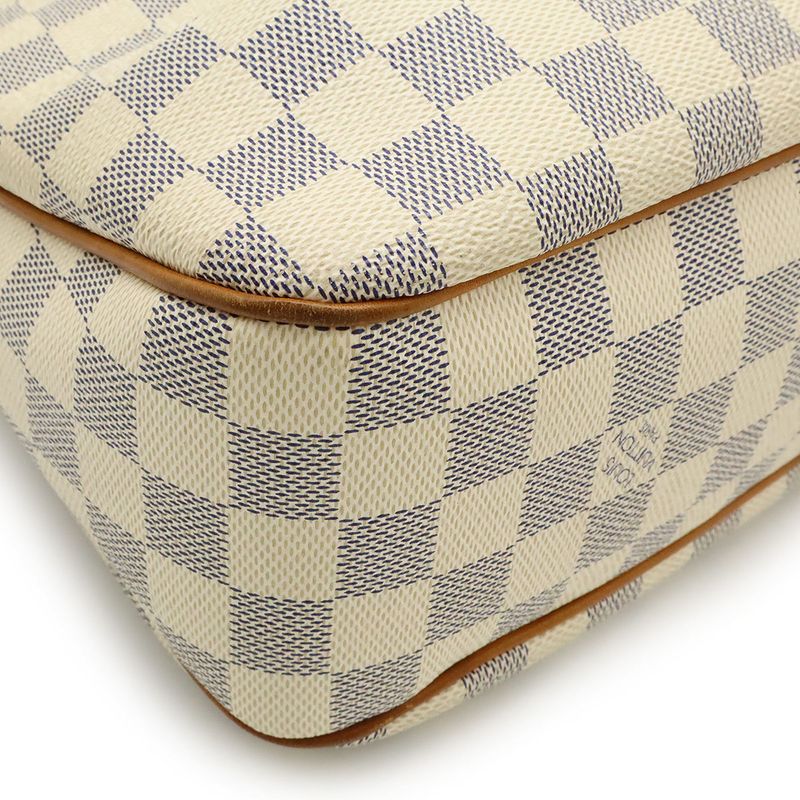 Louis Vuitton Damier Azure Siracusa PM Shoulder Bag Crossbody With Initials