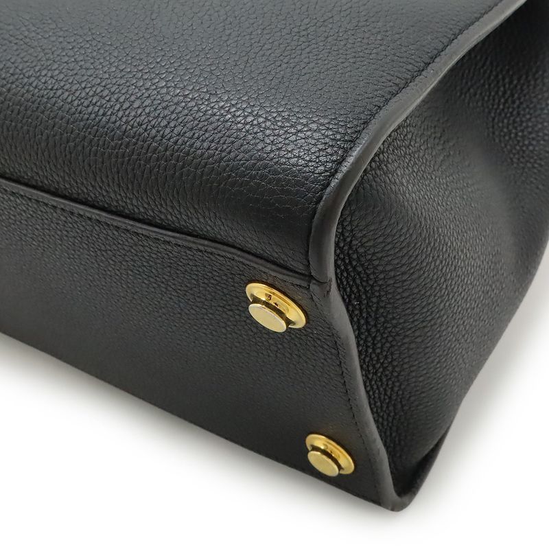 Louis Vuitton City Steamer PM Handbag 2WAY Shoulder Bag Leather Noir Black