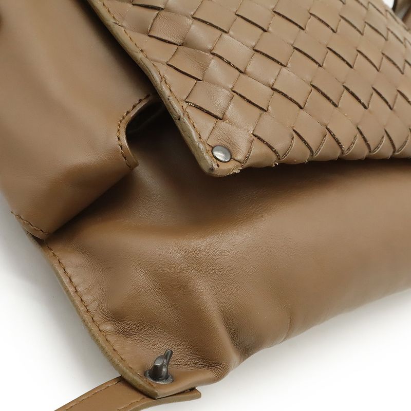 Bottega Veneta Veneta Intrecciato Waist Bag Body Bag Leather Brown 121604