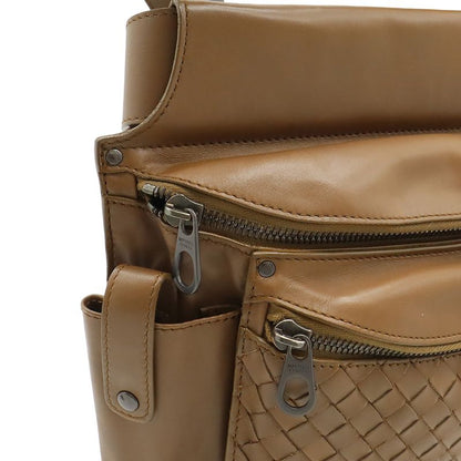 Bottega Veneta Veneta Intrecciato Waist Bag Body Bag Leather Brown 121604