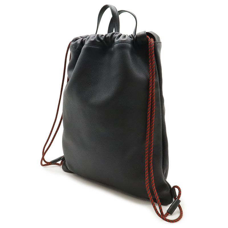 Gucci Print Coco Capitan Drawstring Backpack Sac 2WAY Tote Leather Black 494053
